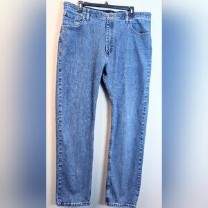 Wrangler Jeans Mens 38x32 Blue Denim Regular Fit